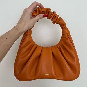 JW Pei Gabby Ruched Hobo Handbag - Orange